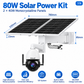 JideTech P2 80W solar power kit with 40Ah battery specifications for 4G PTZ camera