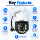 JideTech 12MP 23X Optical Zoom PoE PTZ IP Camera Absolute Positioning (P22)