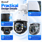 JideTech 12MP 23X Optical Zoom PoE PTZ IP Camera Absolute Positioning (P22)