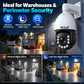 JideTech 12MP 23X Optical Zoom PoE PTZ IP Camera Absolute Positioning (P22)