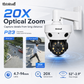 JideTech P23 5MP 240° Panoramic Multi-Lens 20X PTZ Camera with AI Auto Tracking