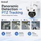 JideTech P23 5MP 240° Panoramic Multi-Lens 20X PTZ Camera with AI Auto Tracking