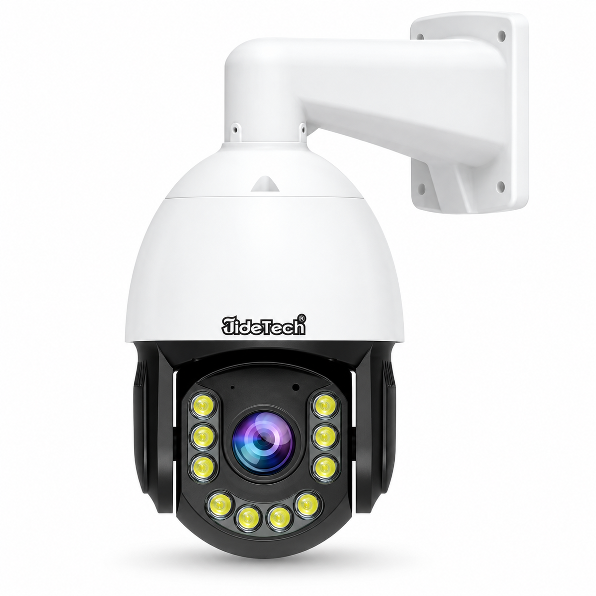 JideTech 5MP/8MP PoE 30X Optischer + 10X Digitaler Zoom PTZ-Kamera für den Außenbereich (P22) 