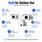LC005 8MP 40X Thermal PTZ Camera for Forest Fire Detection with Temperature Measurement