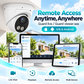 JideTech 12MP 20FPS PoE Turret IP Camera with Smart Dual Light, Human & Vehicle Detection, ONVIF