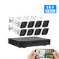 JideTech 8MP 4K POE Security System 8CH Waterproof Bullet Cameras Set (NK2-8H-8MP)