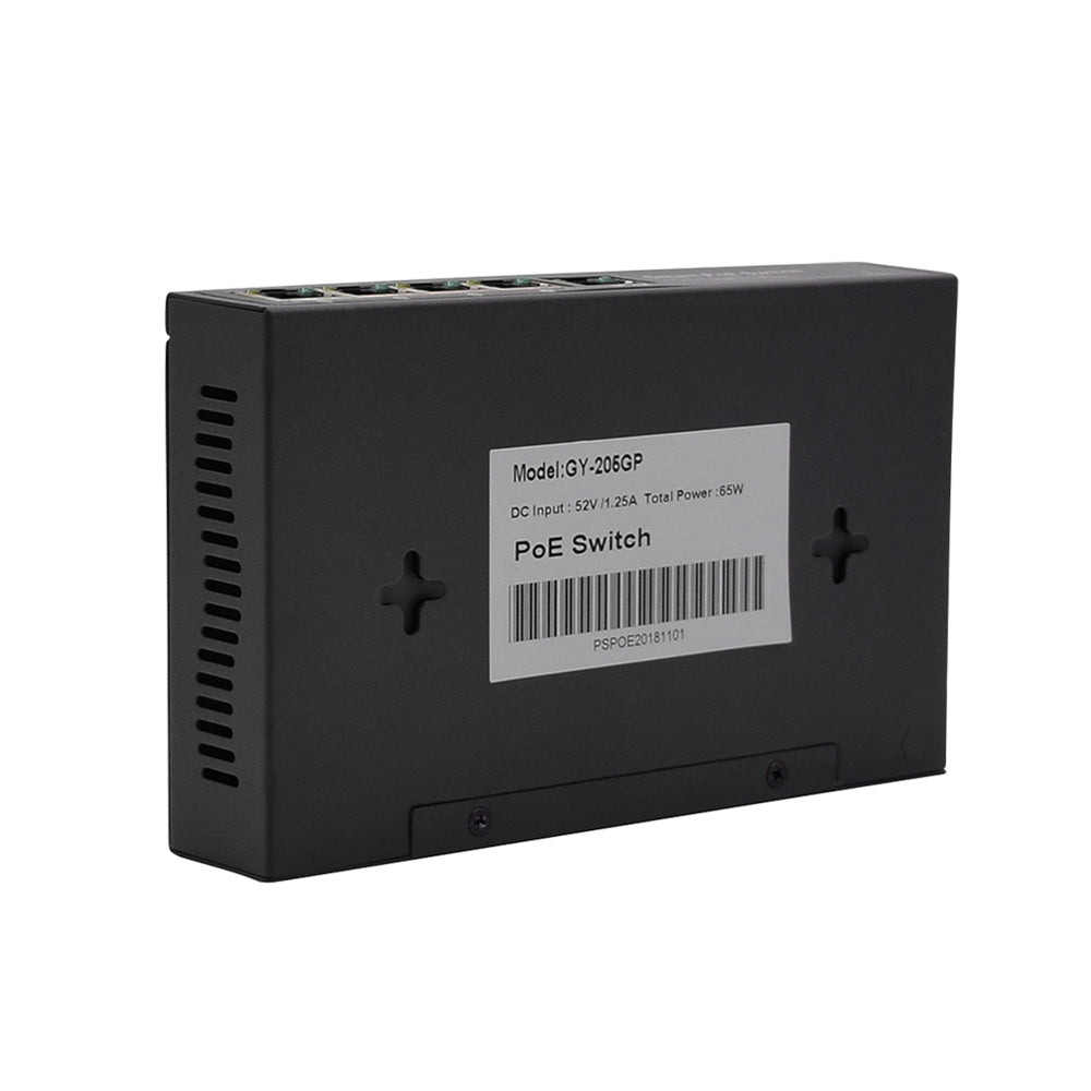 JideTech 5-Port Ethernet POE Switch With Metal