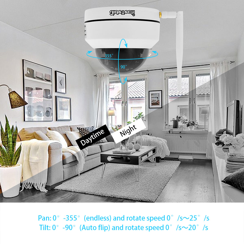 JideTech 1080P PTZ WiFI Camera with 4X Zoom (P1-4X-2MPW)  Free Shipping