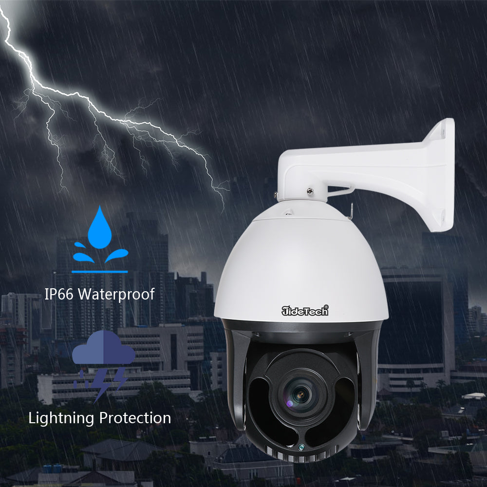 JideTech 4K/8MP 30X Optical Zoom PTZ  Surveillance Camera (P4-30X-8MP)