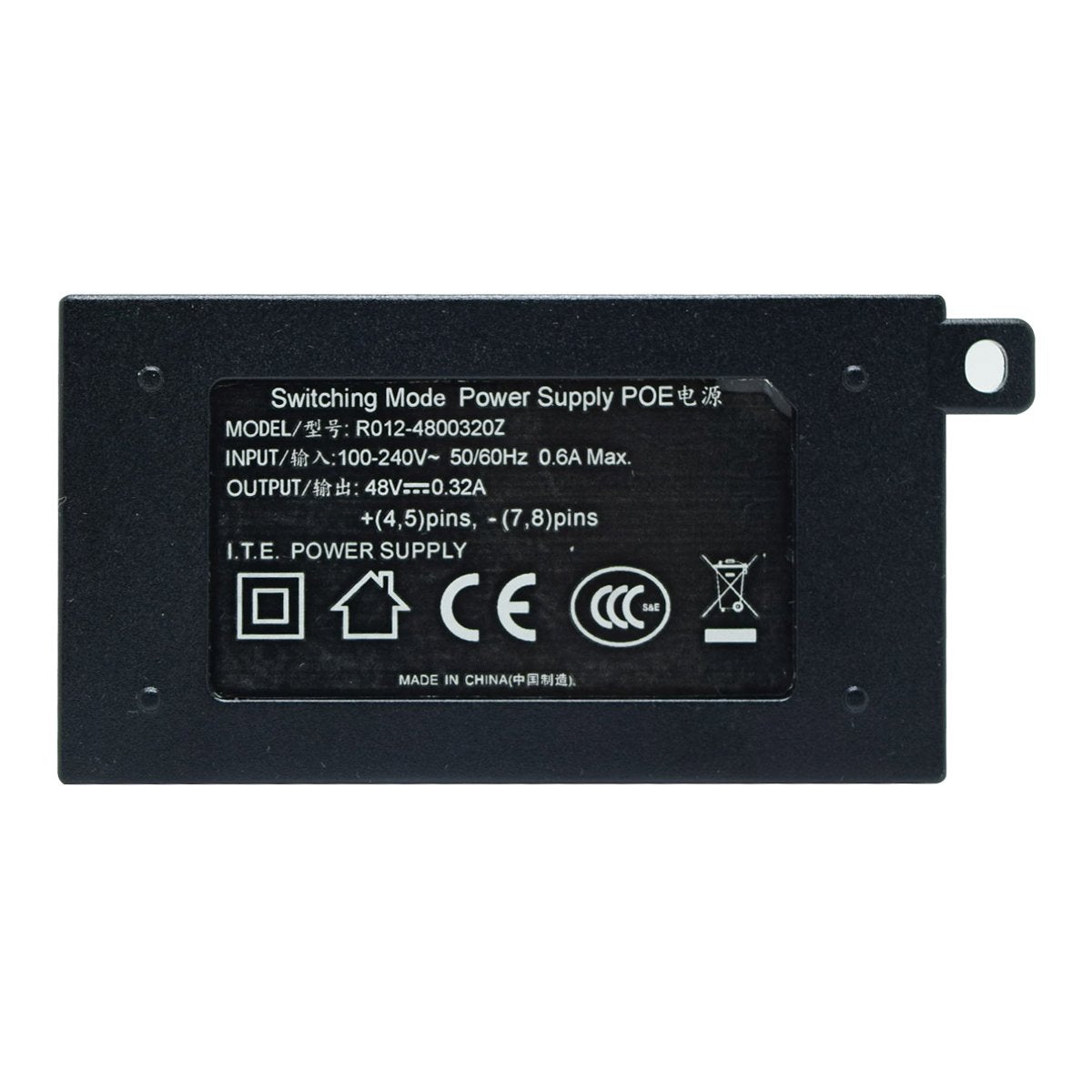 JideTech Injector -2Port Ethernet POE Switch With Metal