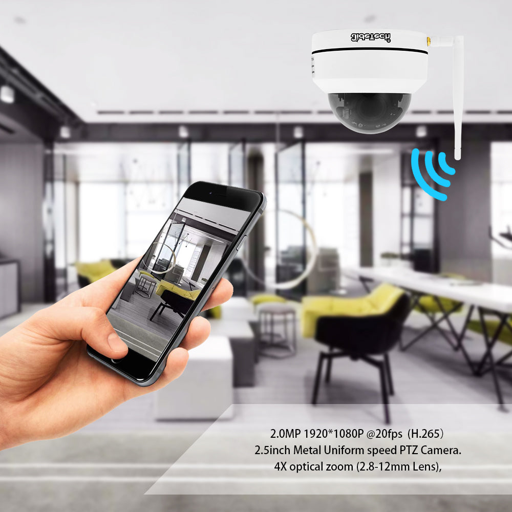 JideTech 1080P PTZ WiFI Camera with 4X Zoom (P1-4X-2MPW)  Free Shipping